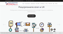 Desktop Screenshot of pozycjonowaniestron.co.uk